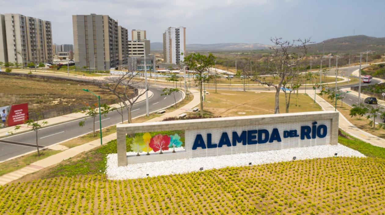 Sector de Alameda del Río en Barranquilla. 