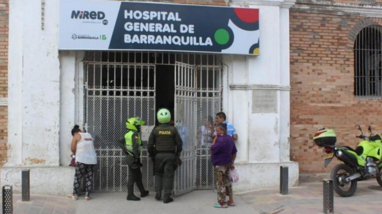 Hospital General de Barranquilla, lugar donde falleció Lennin Camacho Moreno.