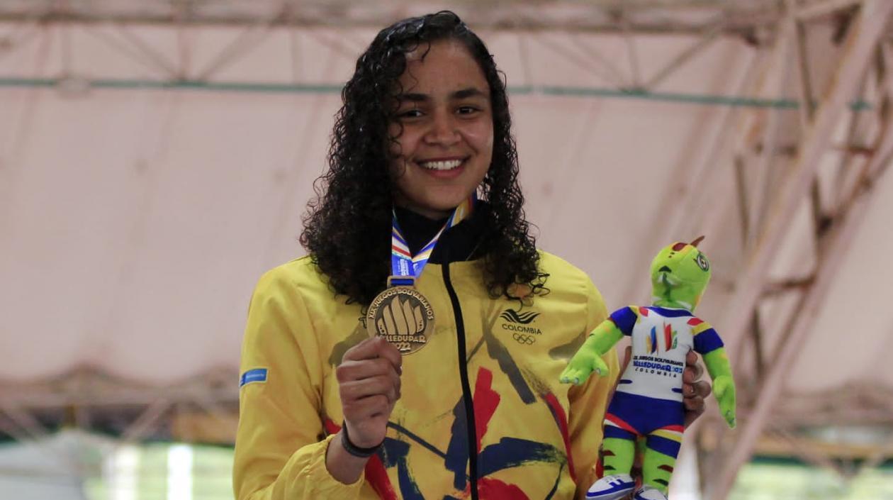 María Jaramillo Quevedo, primer oro de Colombia en Valledupar 2022