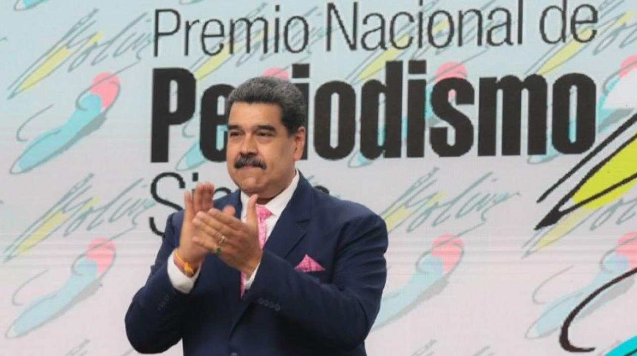 El presidente Nicolás Maduro en la entrega de los Premios de Periodismo Simón Bolíva
