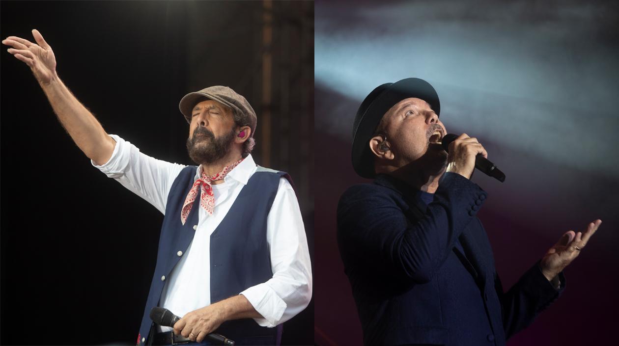 Juan Luis Guerra y Rubén Blades en el festival Cruïlla 