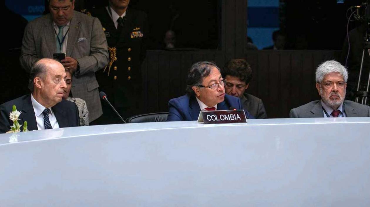 El Presidente Gustavo Petro en el Consejo Presidencial Andino.
