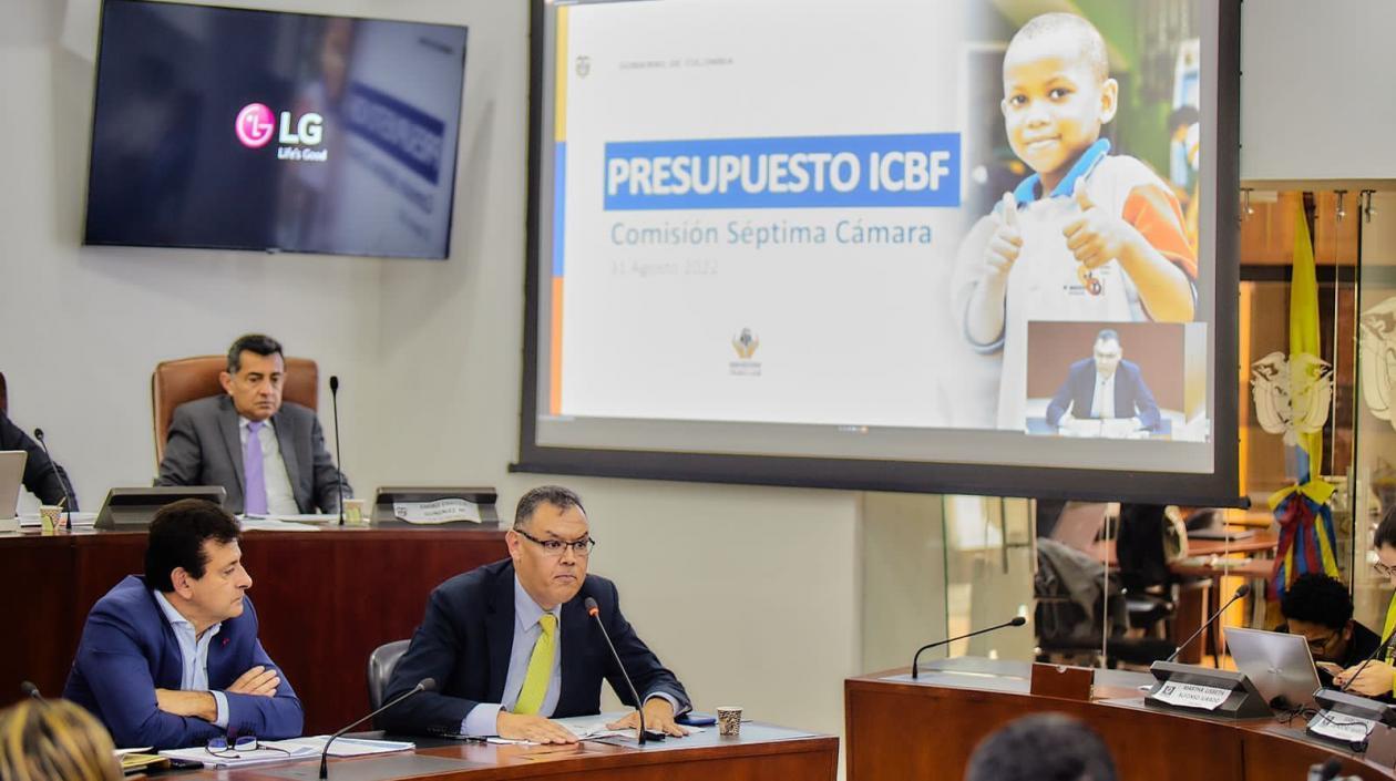 El Director General del ICBF, Gustavo Martínez Perdomo.
