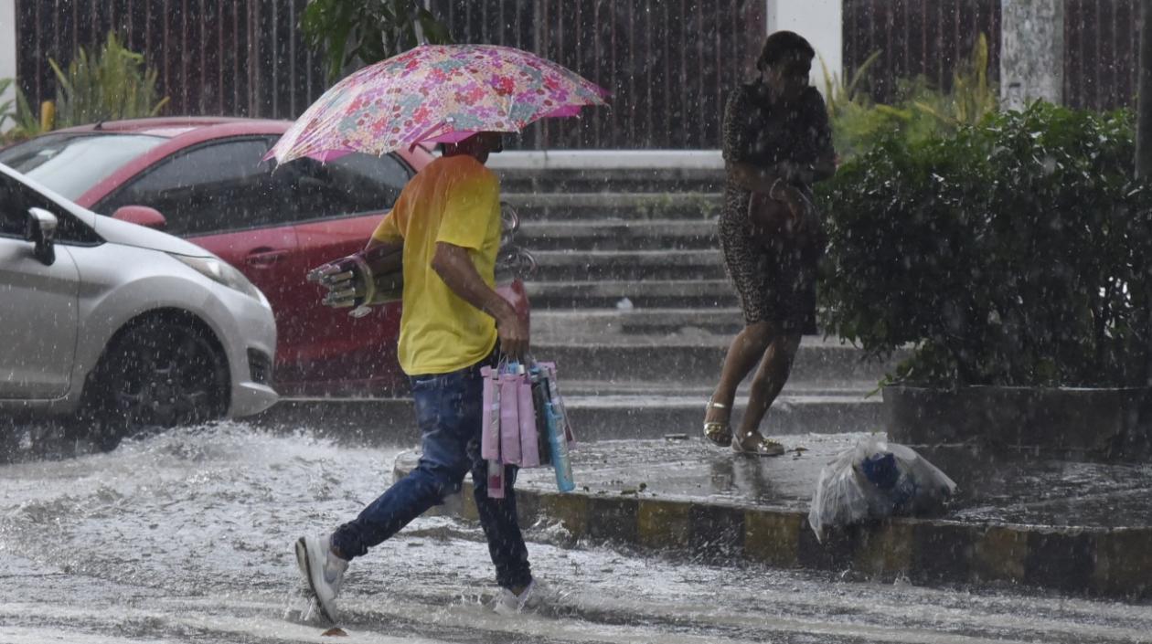 Lluvias en Barranquilla. 