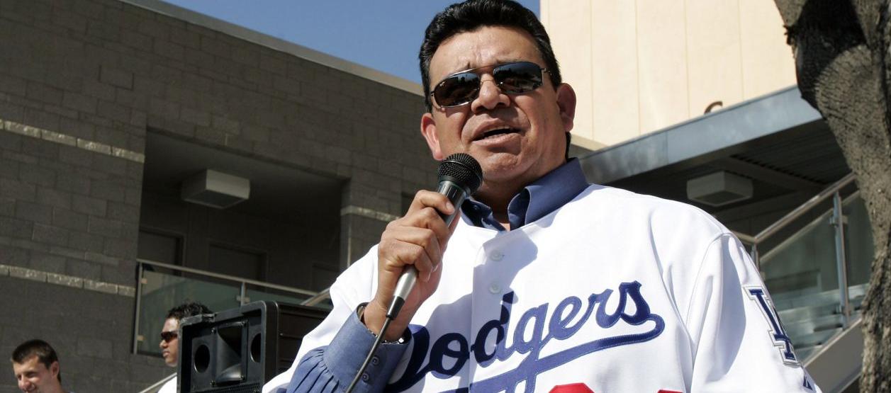Fernando Valenzuela, exlanzador mexicano de los Dodgers. 