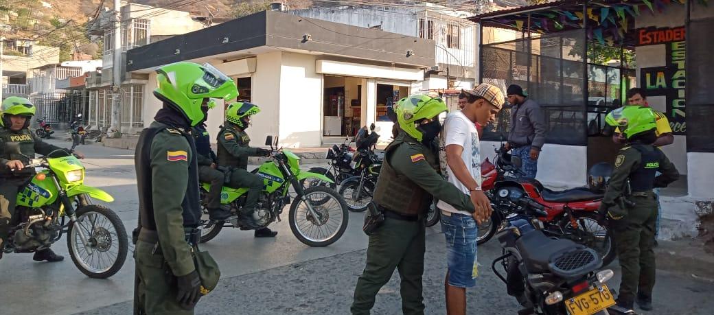 Operativos de control a motos en Santa Marta