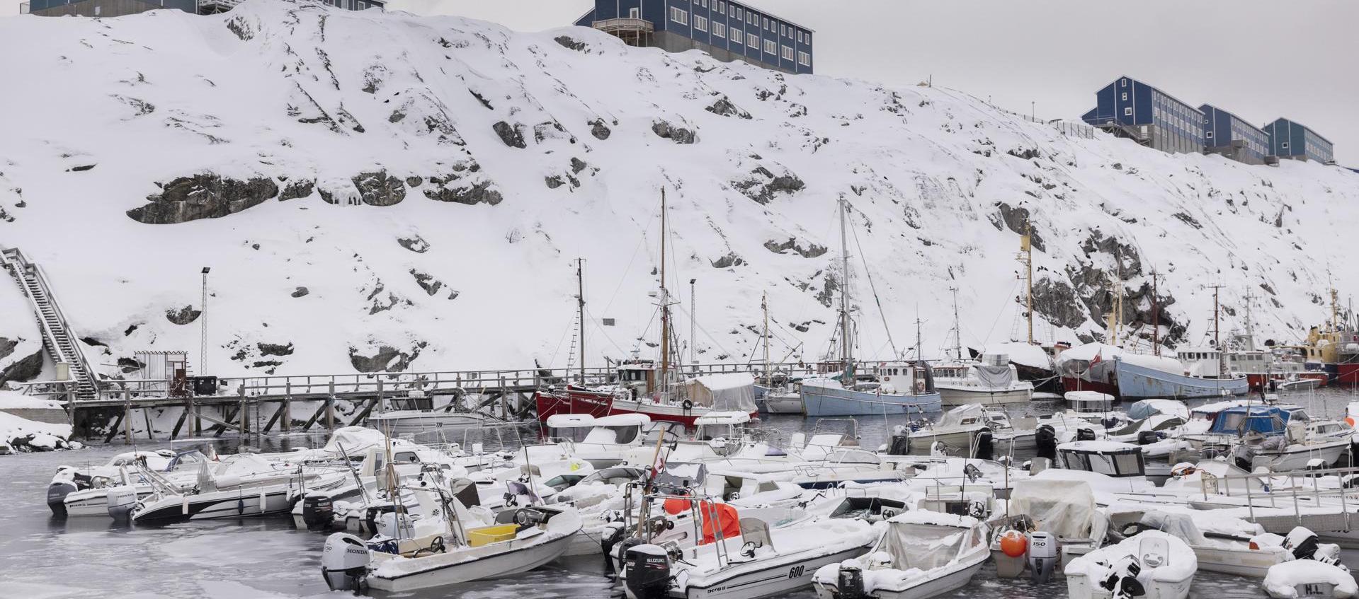 En la imagen de archivo, botes de pesca en Vestervig, Nuuk, Groenlandia.