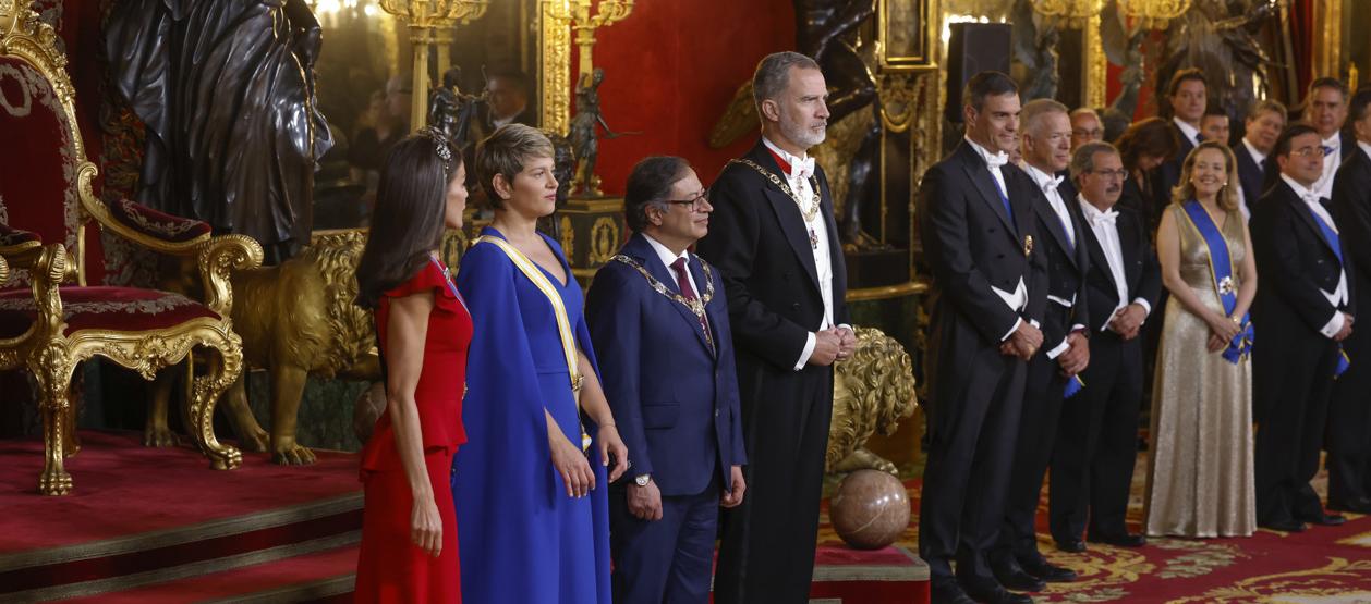 Imagen de la cena de gala en el Palacio Real de Madrid.