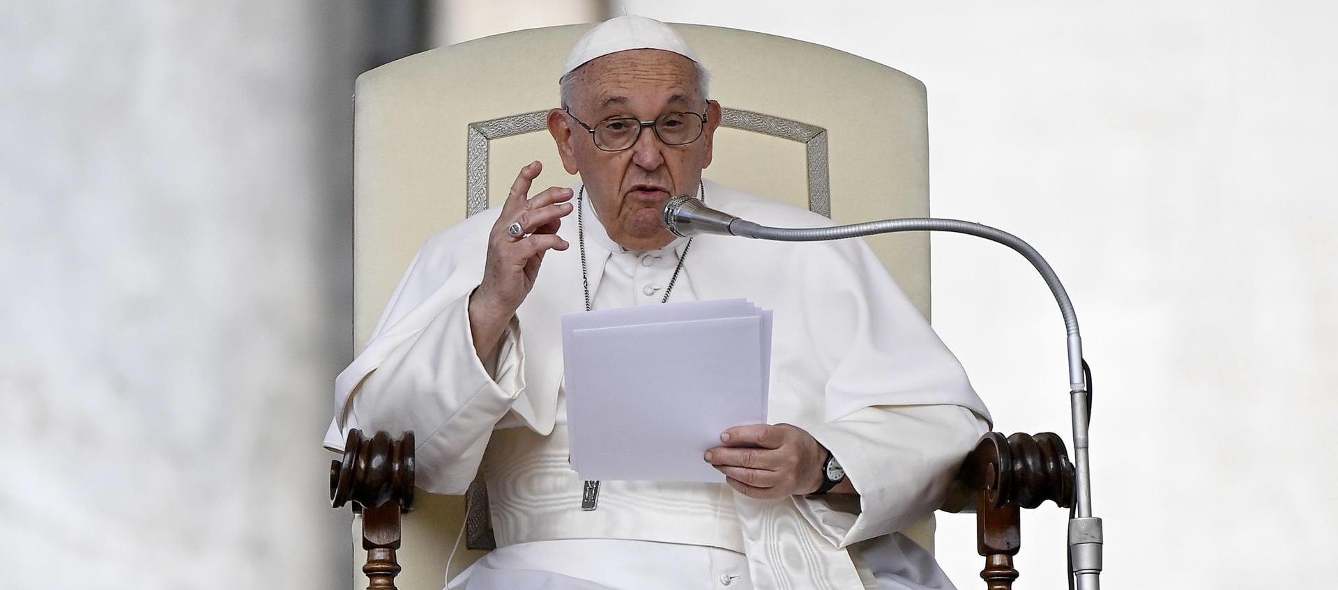 Papa Francisco da un discurso para la Jornada mundial del Migrante.