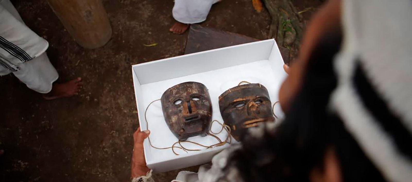 Máscaras sagradas del pueblo Kogui