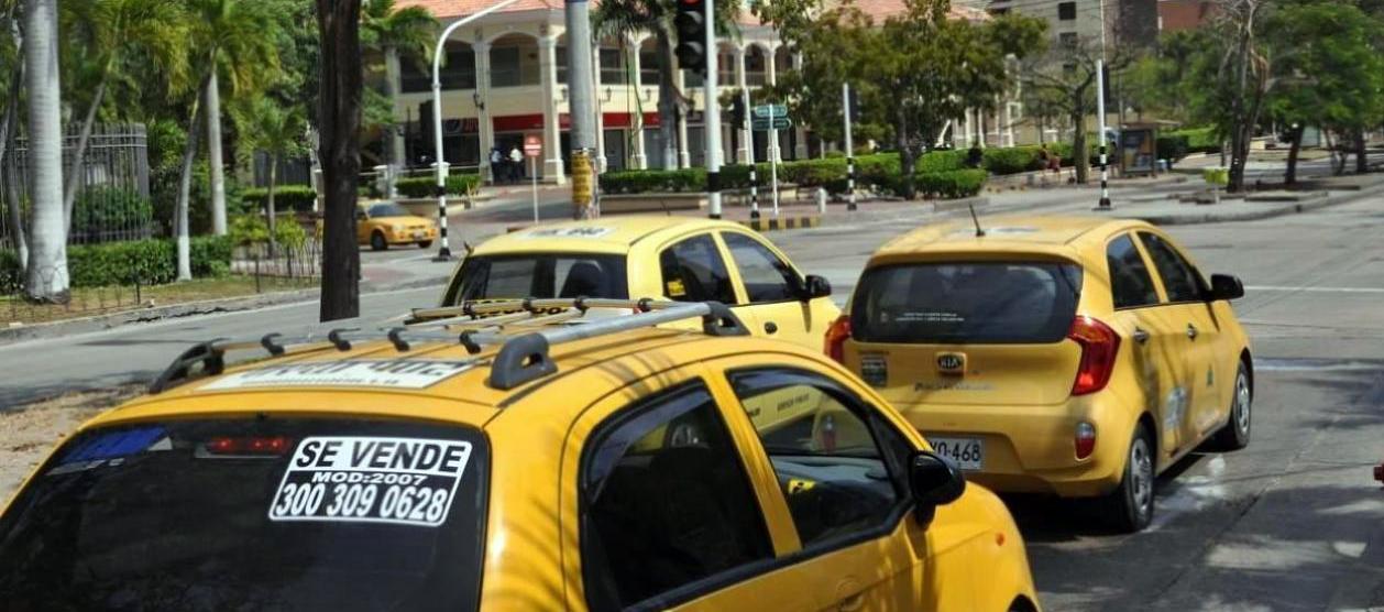 Taxis en Barranquilla.