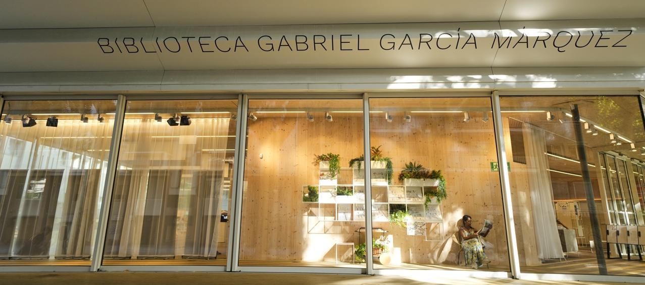 La biblioteca Gabriel García Márquez, en Barcelona, fue inaugurada en mayo de 2022.
