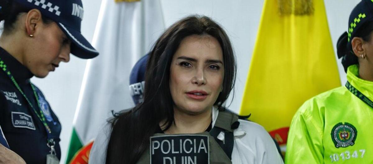 Aida Merlano cuando deportada en marzo de este año desde Venezuela. 