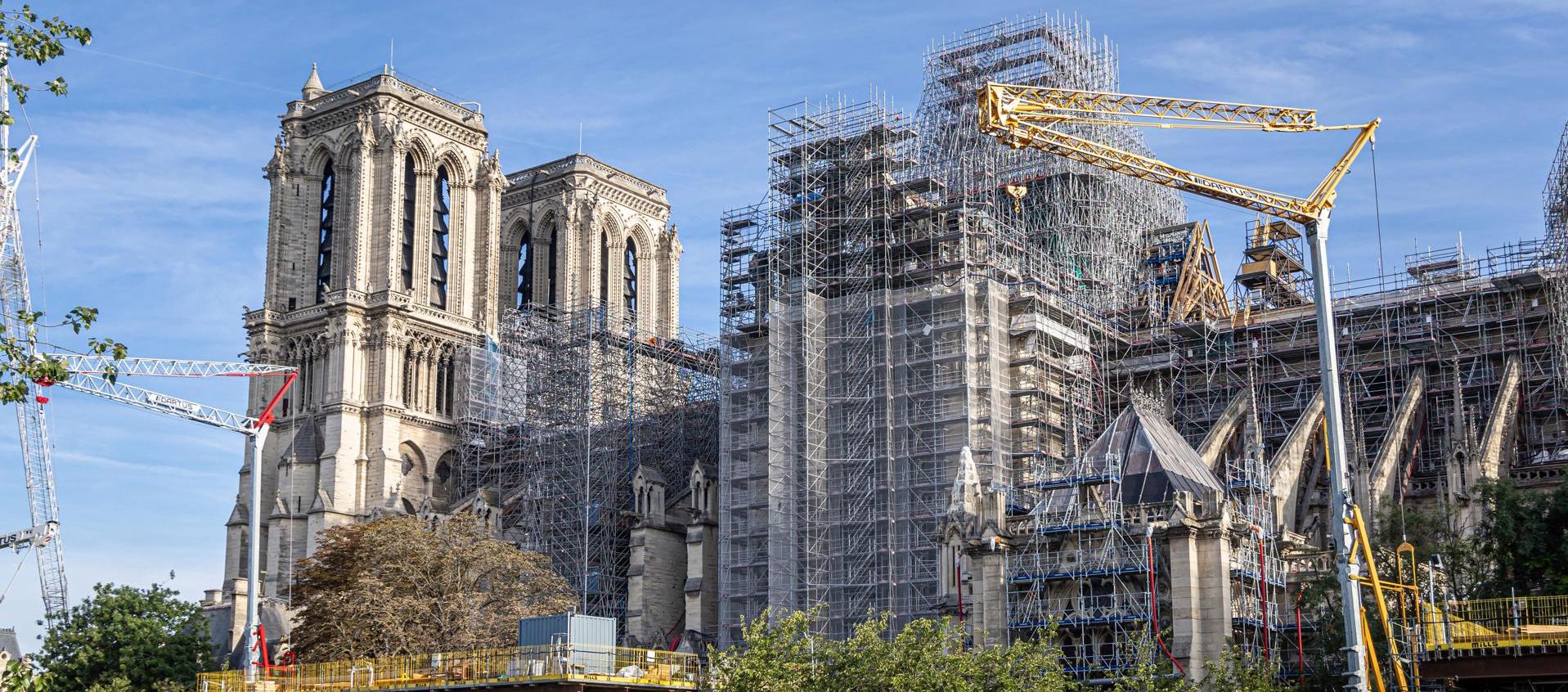 Así avanzan las obras en Notre Dame.