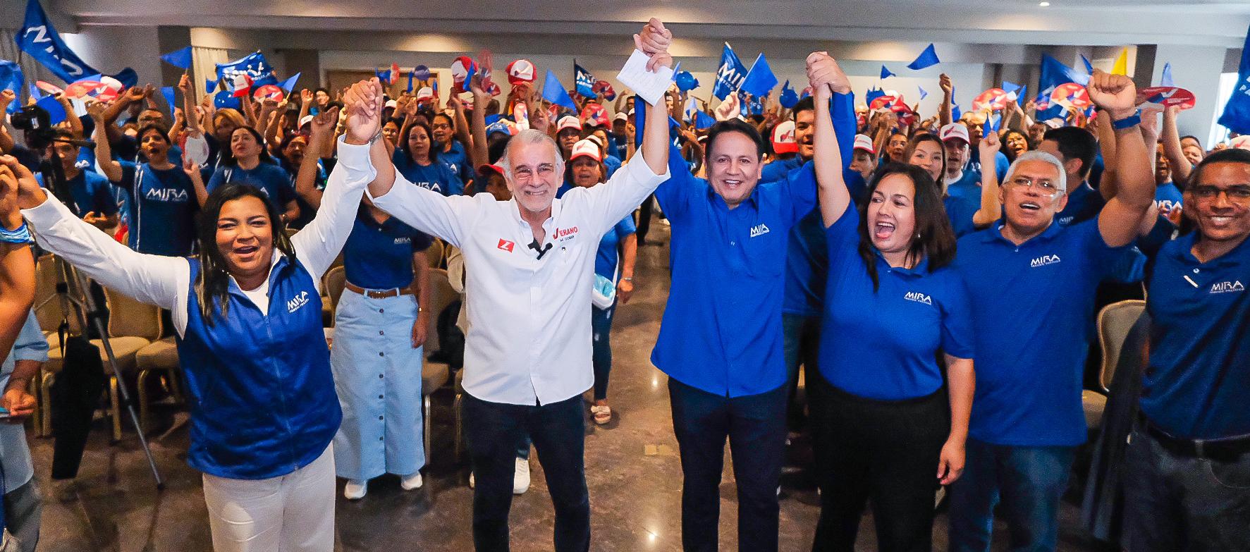 Partido Mira deja en firme adhesión a la candidatura de Eduardo Verano