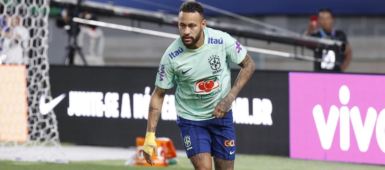 Neymar, atacante de la selección brasileña. 