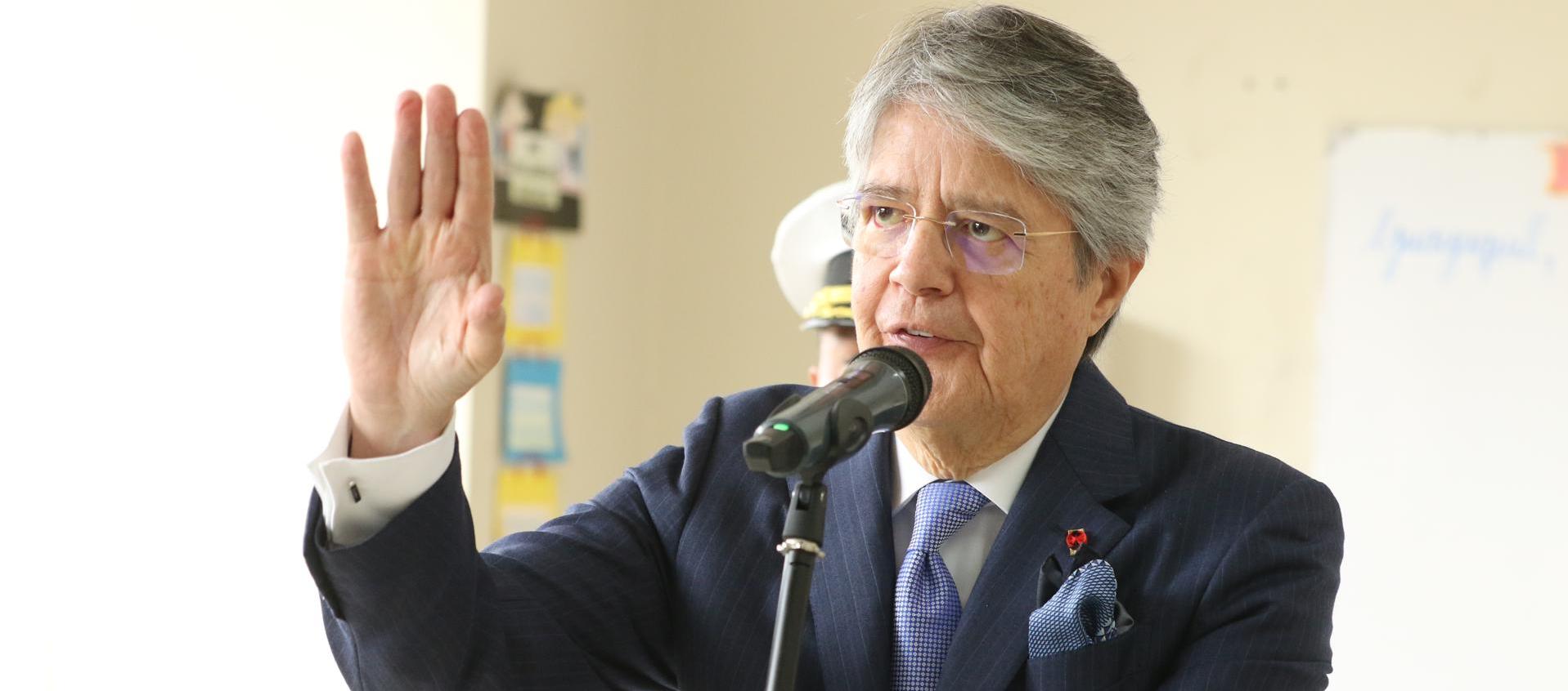 Guillermo Lasso, presidente de Ecuador. 
