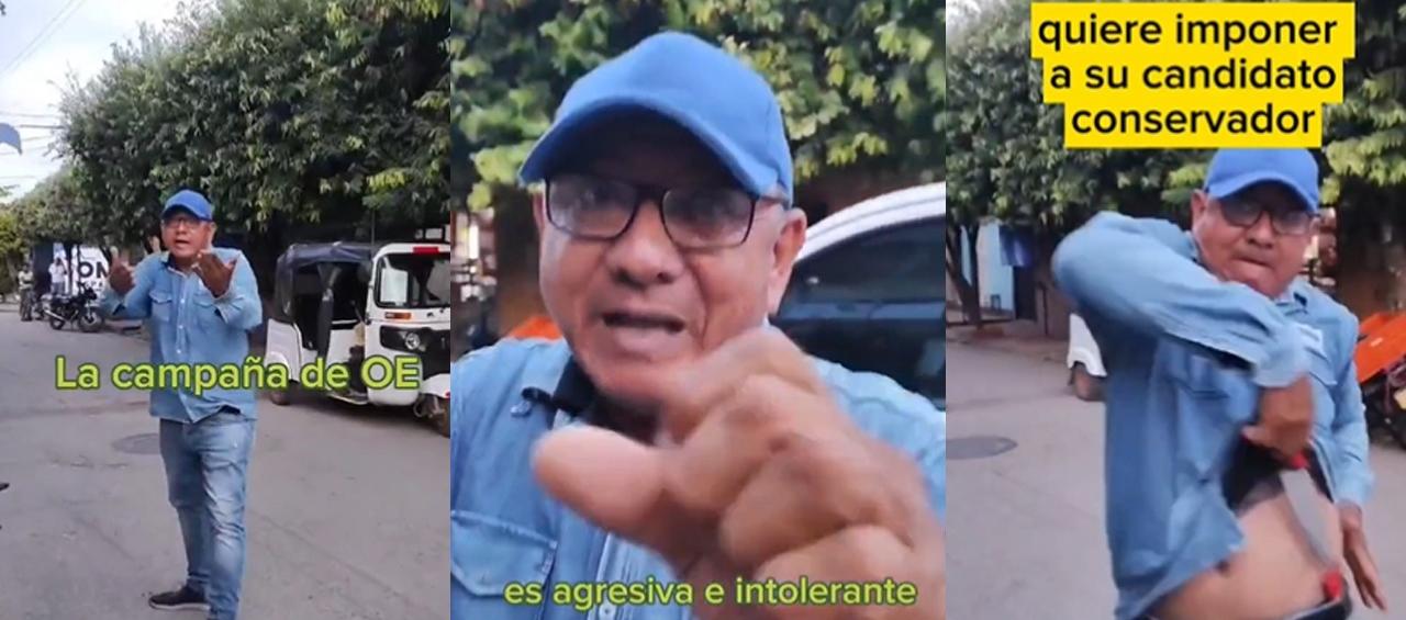 La persona denunciada por compra de votos en Cantagallo (Bolívar) amenazó con un cuchillo a quien grabó el video