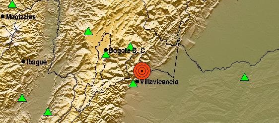Imagen del reporte del Servicio Geológico Colombiano.