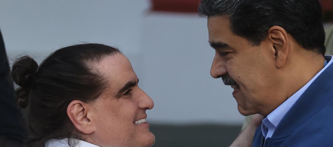 Alex Saab y Nicolás Maduro.