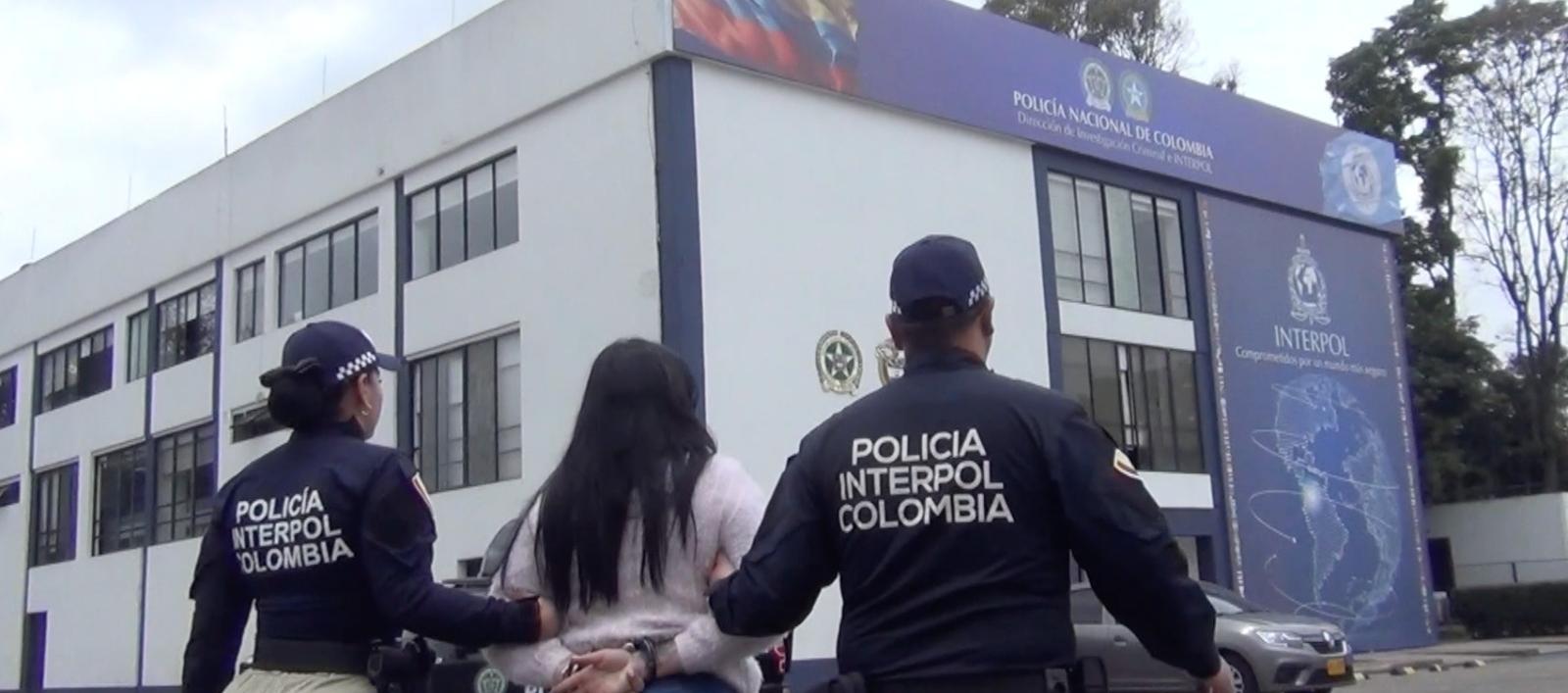 La mujer fue capturada en Bogotá. 