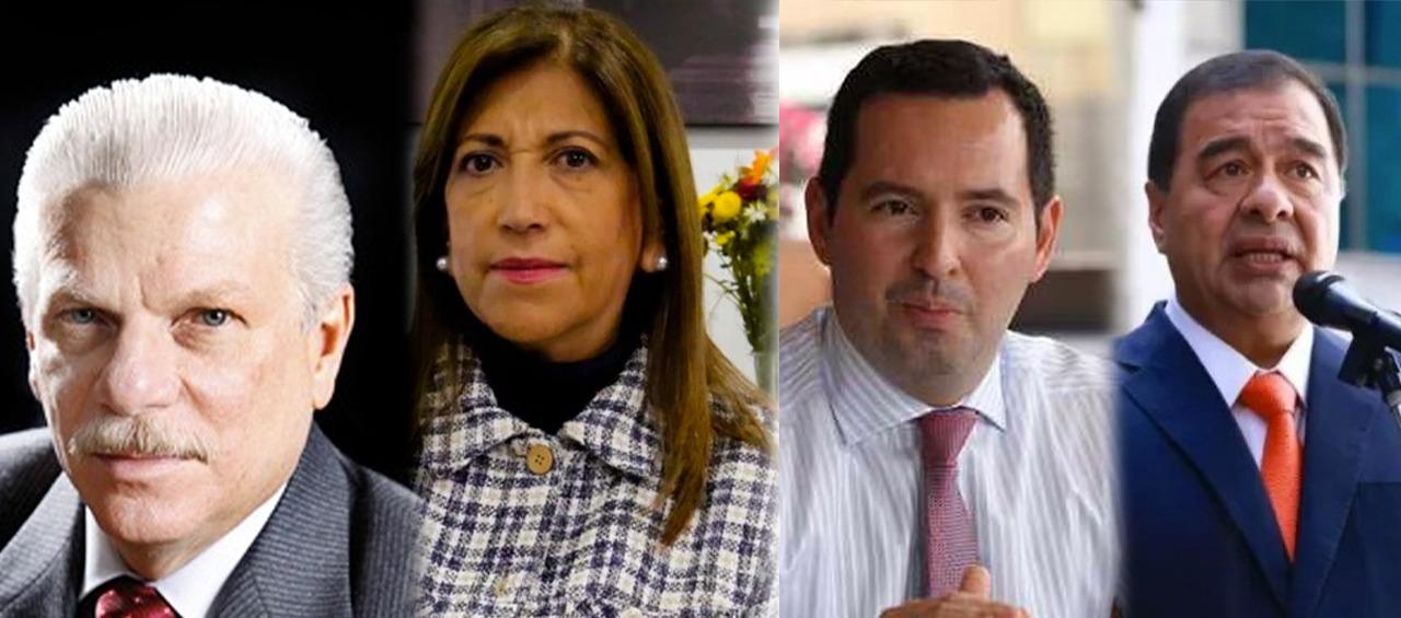 Guillermo Diago, Martha Zamora, Jorge Perdomo y Fabio Espitia, todos fiscales encargados.
