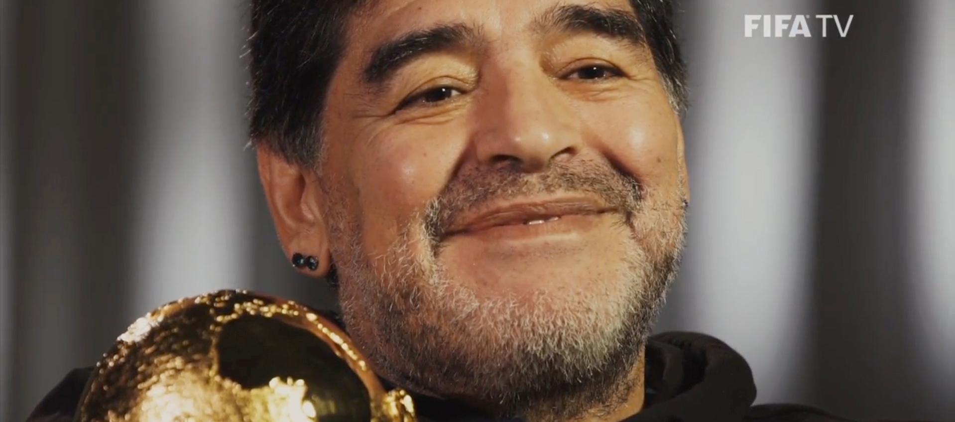 Diego Maradona y la Copa.