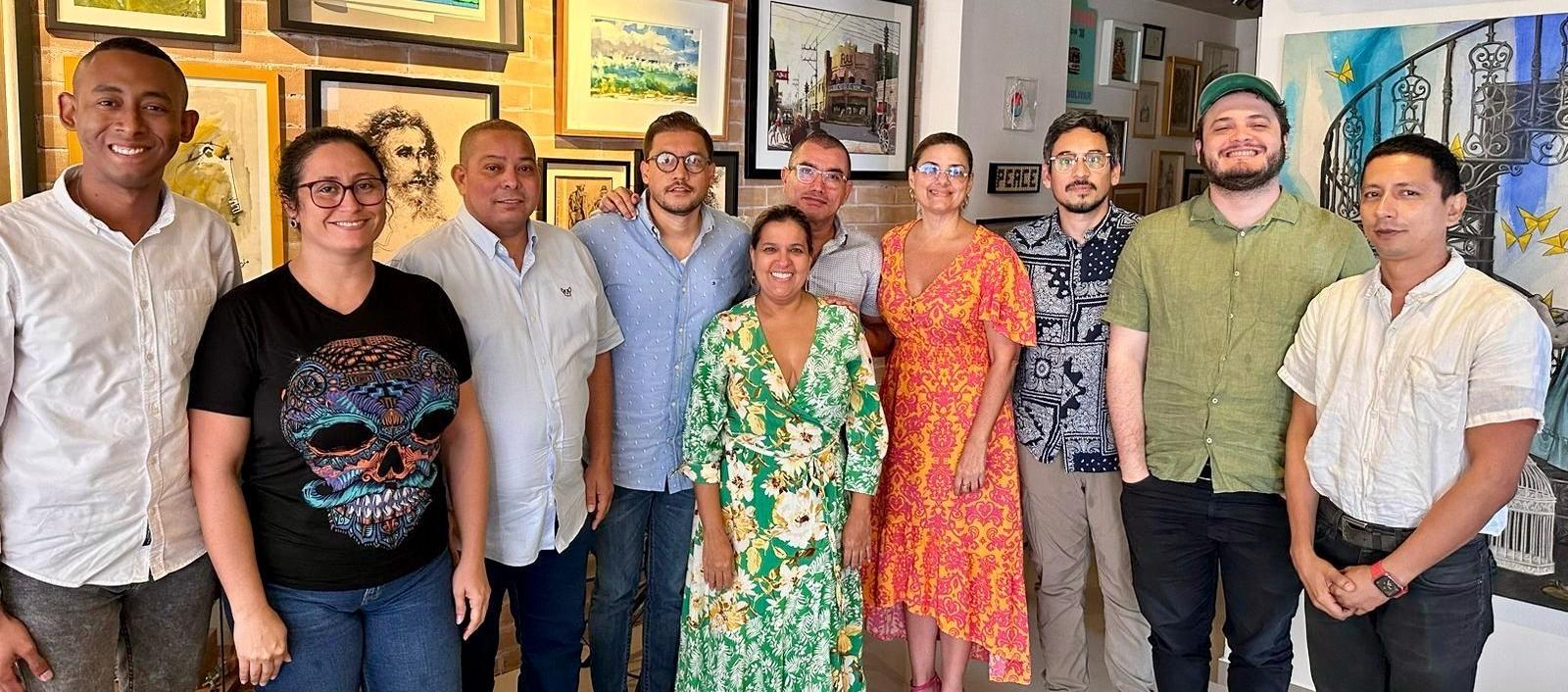 Delegados de la Alcaldía Distrital con expertos del Museo Nacional de Colombia y Fundación Museo de Arte Moderno de Barranquilla