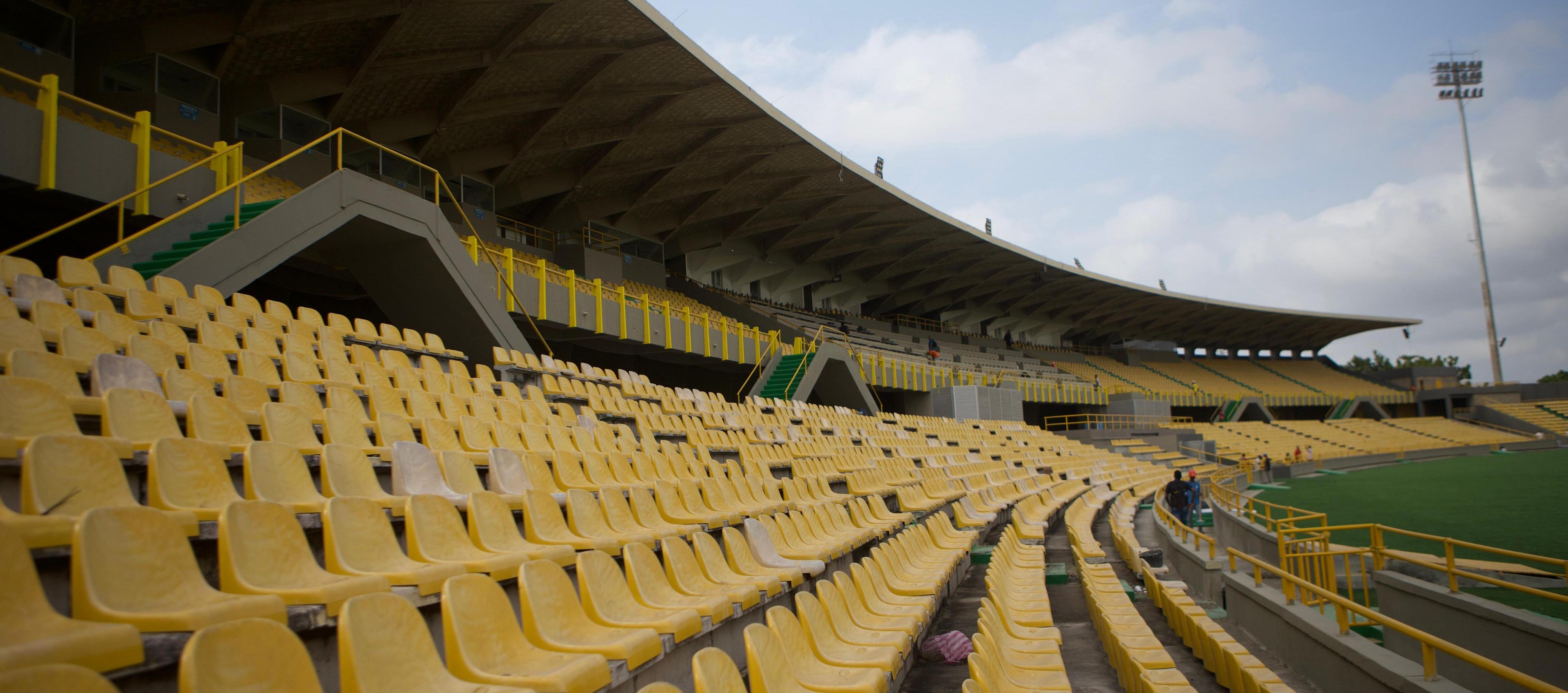 El estadio de fútbol 'Jaime Morón León' de Cartagena. 