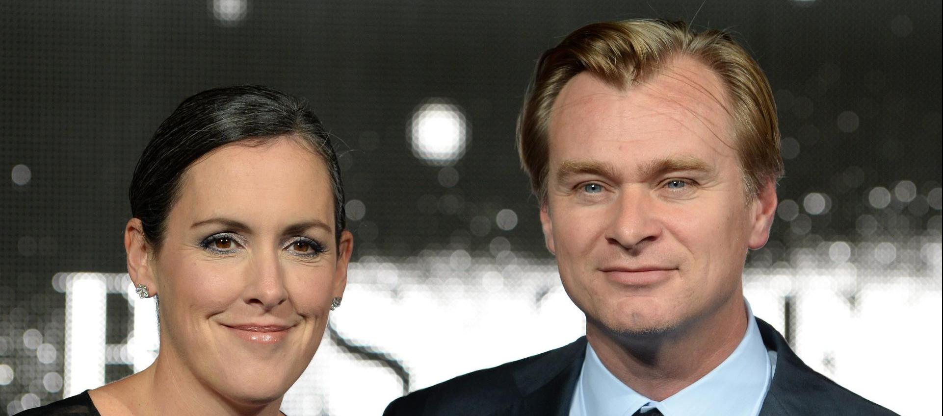 El director británico estadounidense Christopher Nolan (derecha) y su esposa, la productora británica Emma Thomas