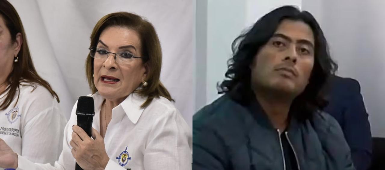 Procuradora Margarita Cabello y Nicolás Petro Burgos.