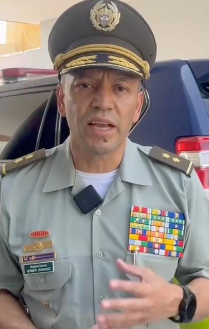 Brigadier General Herbert Benavidez, Comandante de la Mebar.