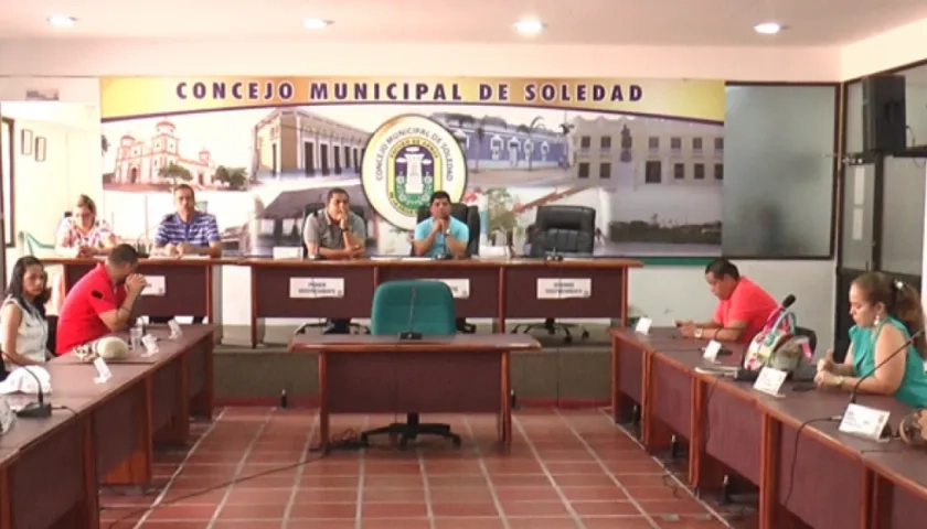 El Concejo de Soledad en sesión ordinaria de 2016.