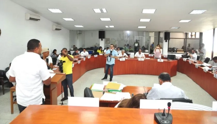 Concejo de Barranquilla en plenaria.