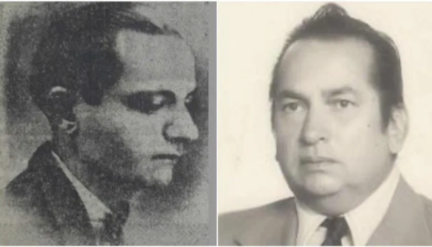 Elías Pellet y Juan Illera Palacio, dos íconos de la radio barranquillera.