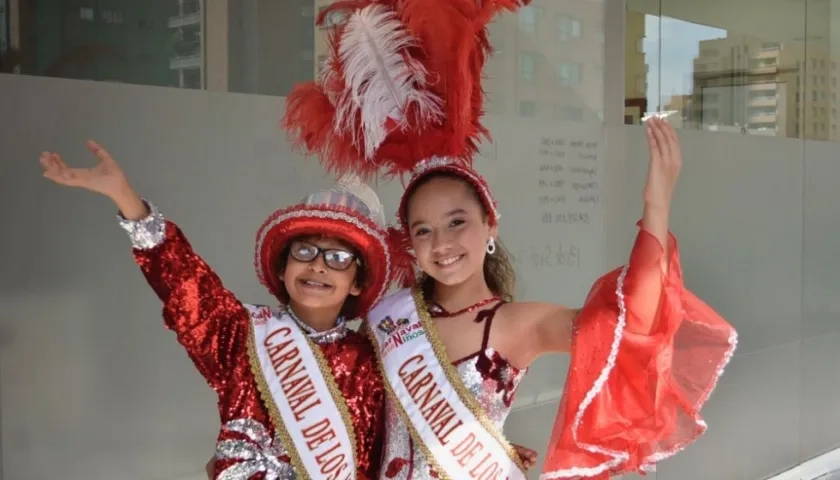 Samuel Martínez Alcázar y Shadya Londoño Fernández, reyes del Carnaval de los Niños 2018.