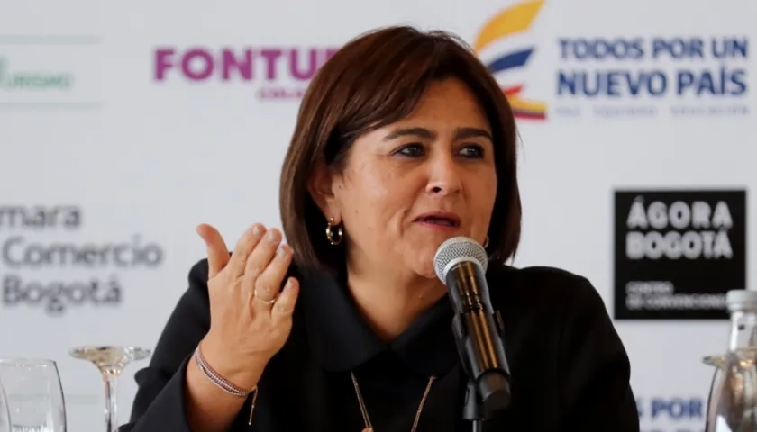 María Lorena Gutiérrez, ministra de Comercio.