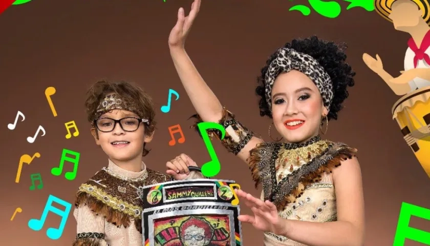 Samuel Martínez y Shadya Londoño reyes infantiles del Carnaval 2018.