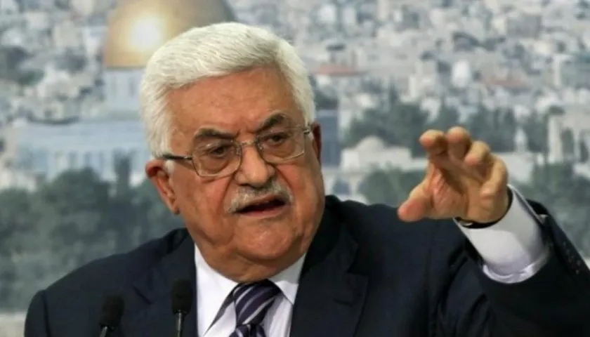  Mahmud Abás, presidente palestino.