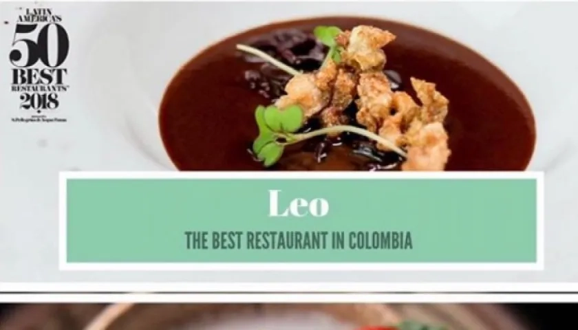 Imagen del galardón "Latin America's 50 Best Restaurants".