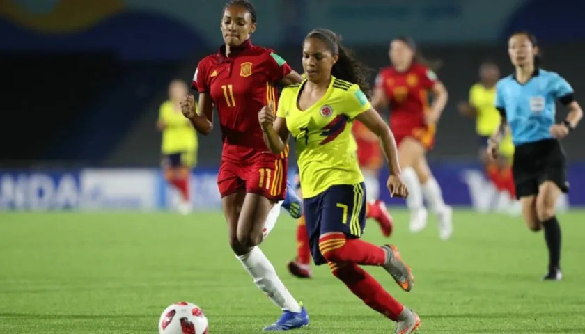 Gisela Robledo marcó el tanto del empate para Colombia. 