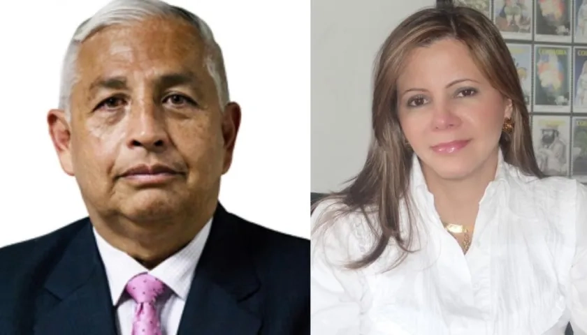 El exsecretario general del SENA, Milton Núñez Paz, y a la expresidenta de Servicios Postales Nacionales S.A. - 472, Adriana Barragán López.