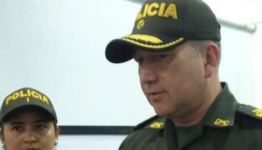 El coronel Mauricio Pérez, subcomandante de la Policía Metropolitana.