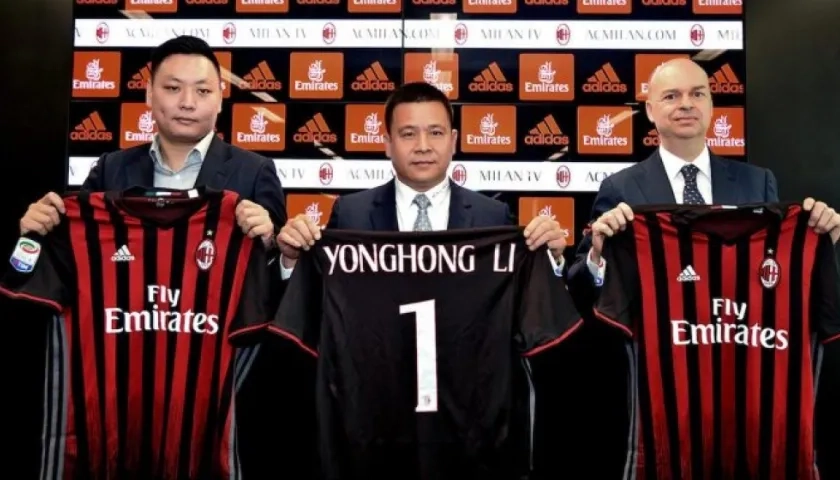 El dueño del Milan, el chino Yonghong Li.
