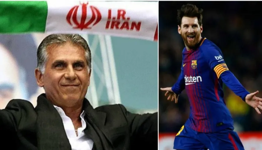 El entrenador Carlos Queiroz, actual seleccionador de Irán, dijo que Messi es un jugador extraordinario.