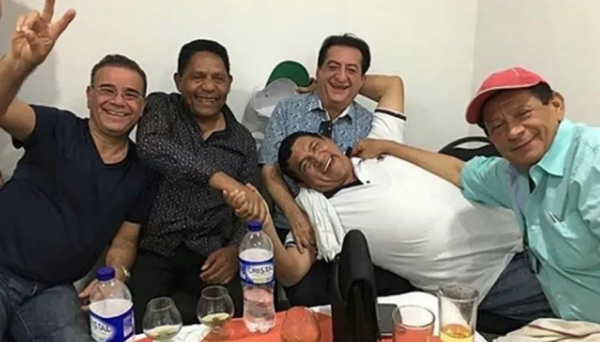 Iván Villazón, Israel Romero, Jorge Oñate, Poncho y Emiliano Zuleta.