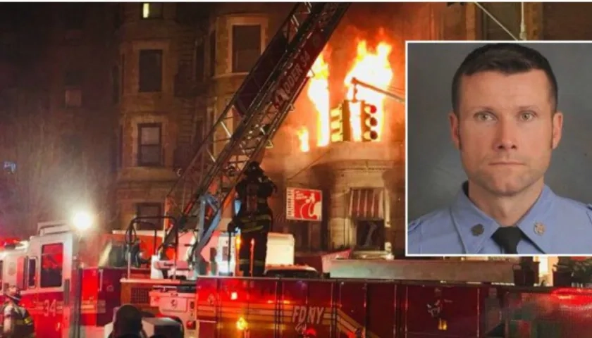 Michael Davidson resultó herido cuando participaba en las labores para apagar un incendio que se desató en un edificio del barrio de Harlem.