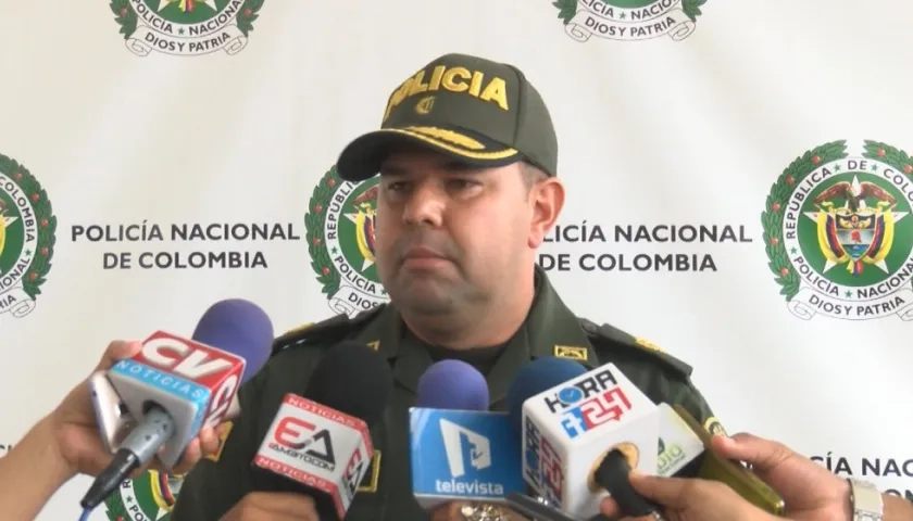 Gelver Peña, comandante operativo de la Policía Metropolitana de Barranquilla.