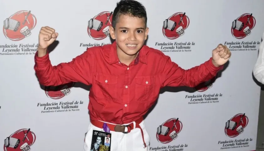 Julio Andrés Gil, ganador en la categoría de Piqueria Infantil.