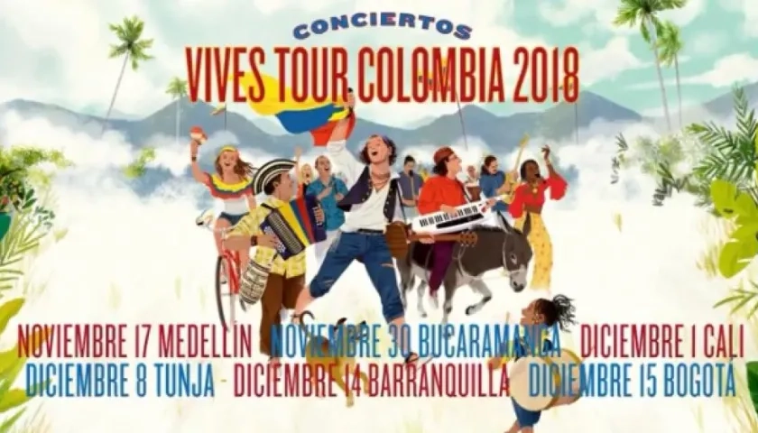Imagen de la gira 'Vives Tour Colombia'. 